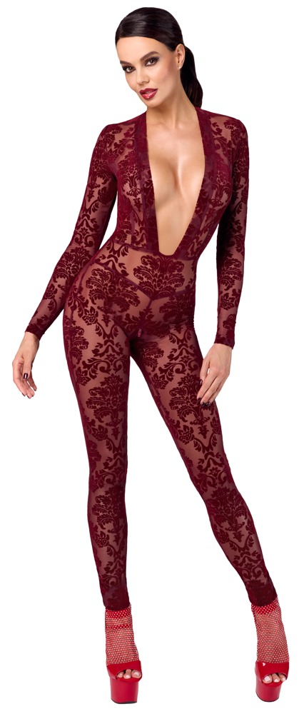 Overall „Kink Royal“ mit Samtflockprint-Ornamenten Sonstige Erotikartikel online kaufen