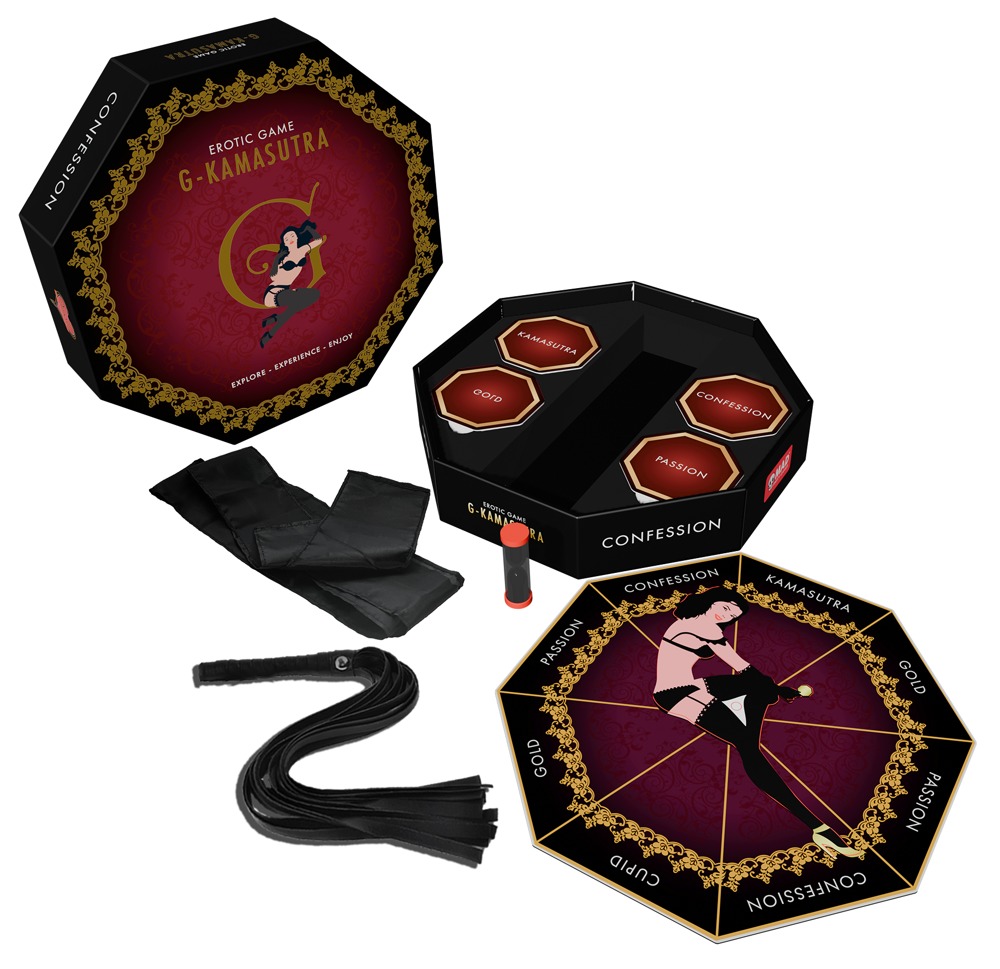 Paarspiel „G-Kamasutra Board Game“ inklusive Augenbinde & Peitsche Sonstige Erotikartikel online kaufen