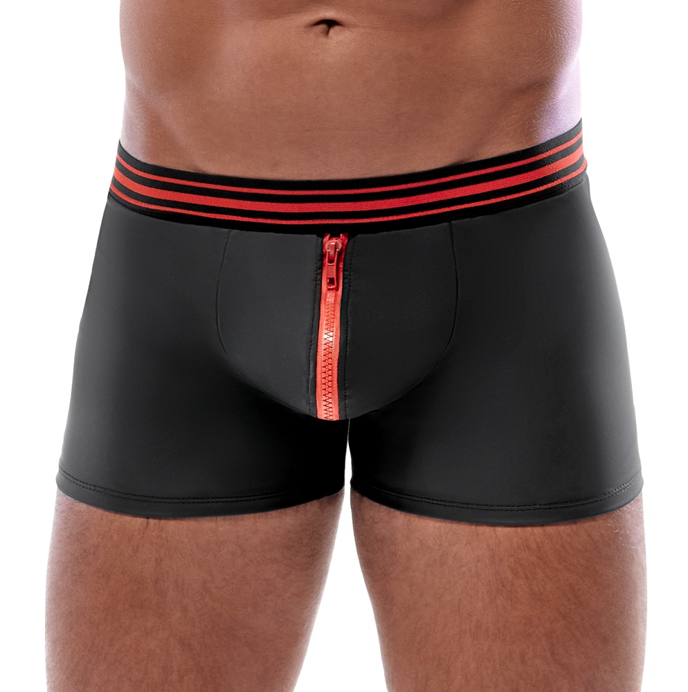 Pants im Mattlook mit auffälligem roten Reißverschluss Dessous online kaufen Pants im Mattlook mit auffälligem roten Reißverschluss Dessous online kaufen