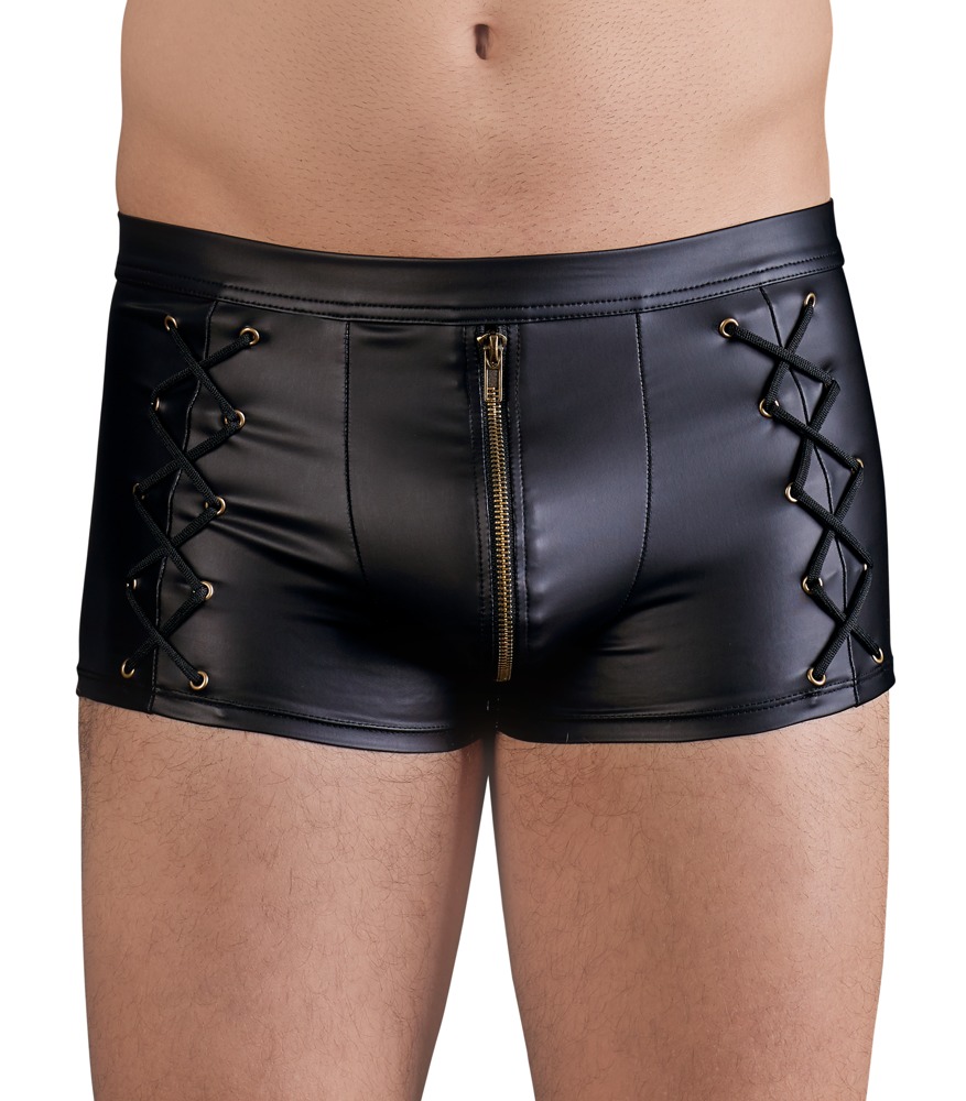 Pants im schwarzen Mattlook mit seitlichen Schnürungen Dessous online kaufen Pants im schwarzen Mattlook mit seitlichen Schnürungen Dessous online kaufen