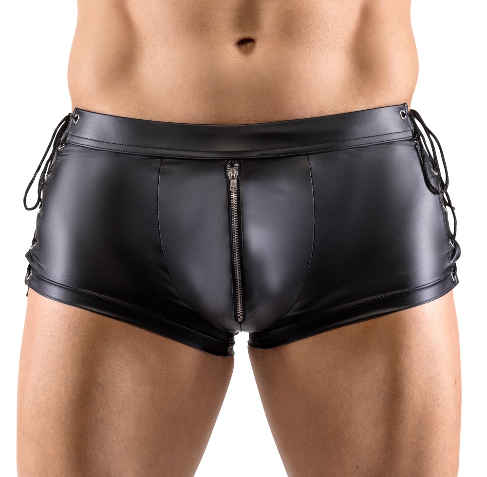 Pants mit Seiten-Schnürungen und unterlegtem Reißverschluss vorne Dessous online kaufen