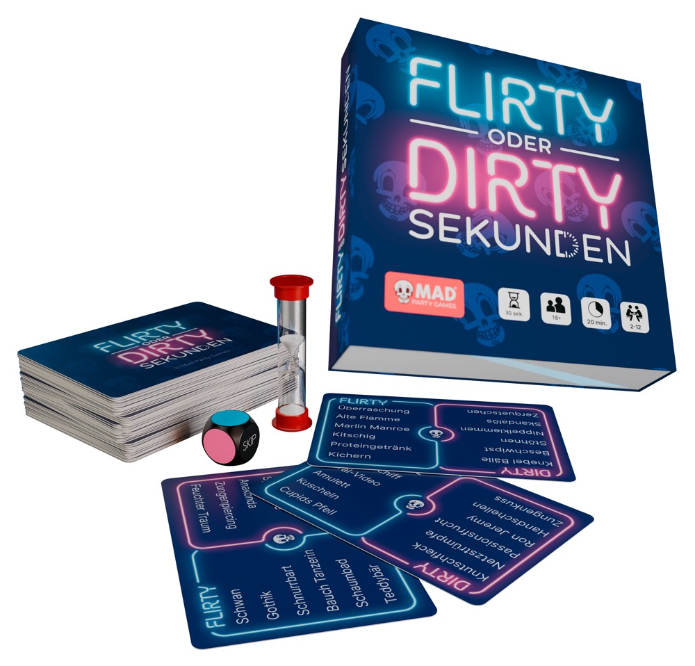 Partyspiel „Flirty or Dirty Seconds“ für 2–12 Spieler:innen Sonstige Erotikartikel online kaufen