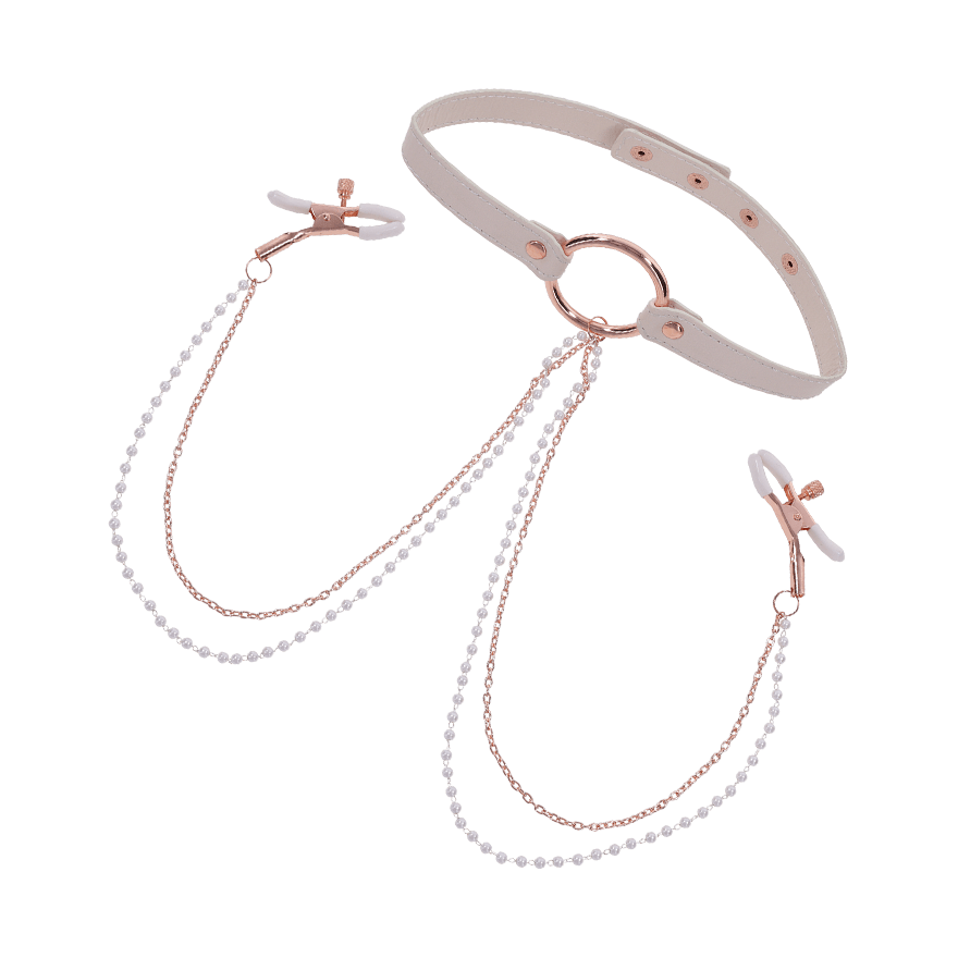 Peaches n CreaMe - Collar with Nipple Clamps BDSM online kaufen Peaches n CreaMe - Collar with Nipple Clamps BDSM online kaufen