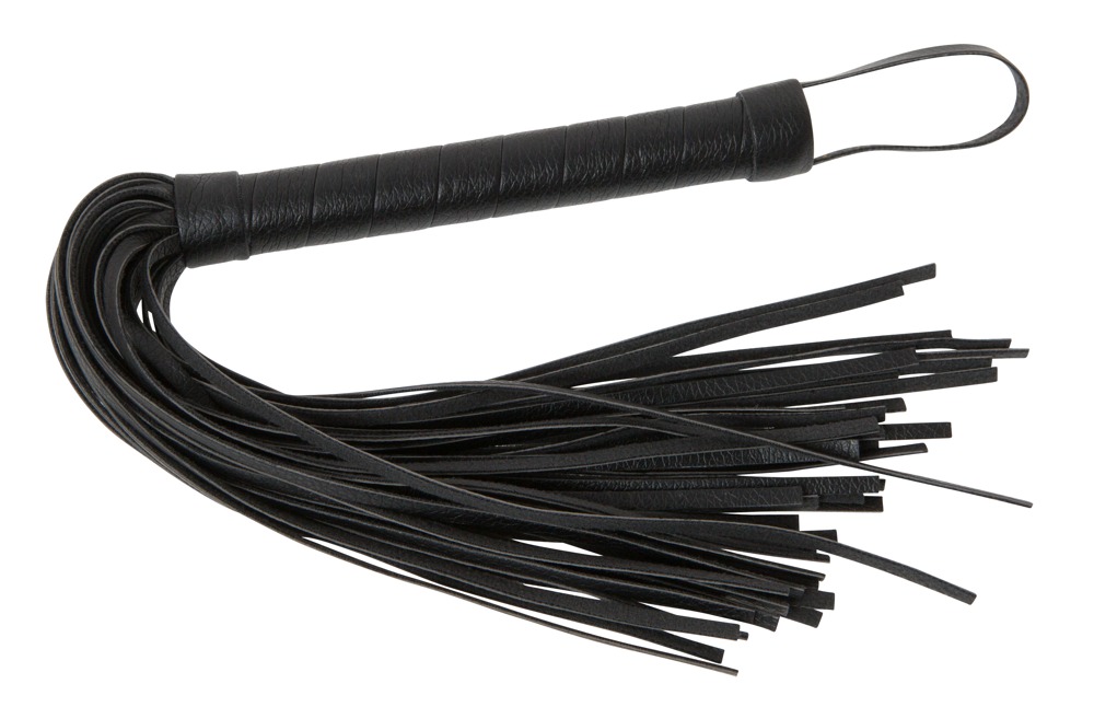 Peitsche „Small Whip“ aus stilechtem Lederimitat, 38 cm Fetisch online kaufen