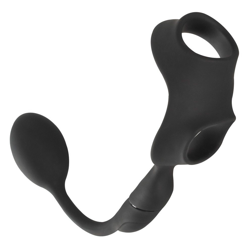 Penis-/Hodenring „Cock Ring with RC Butt Plug“ mit Vibro-Analplug, kabellose Fernbedienung Sex-Spielzeuge online kaufen