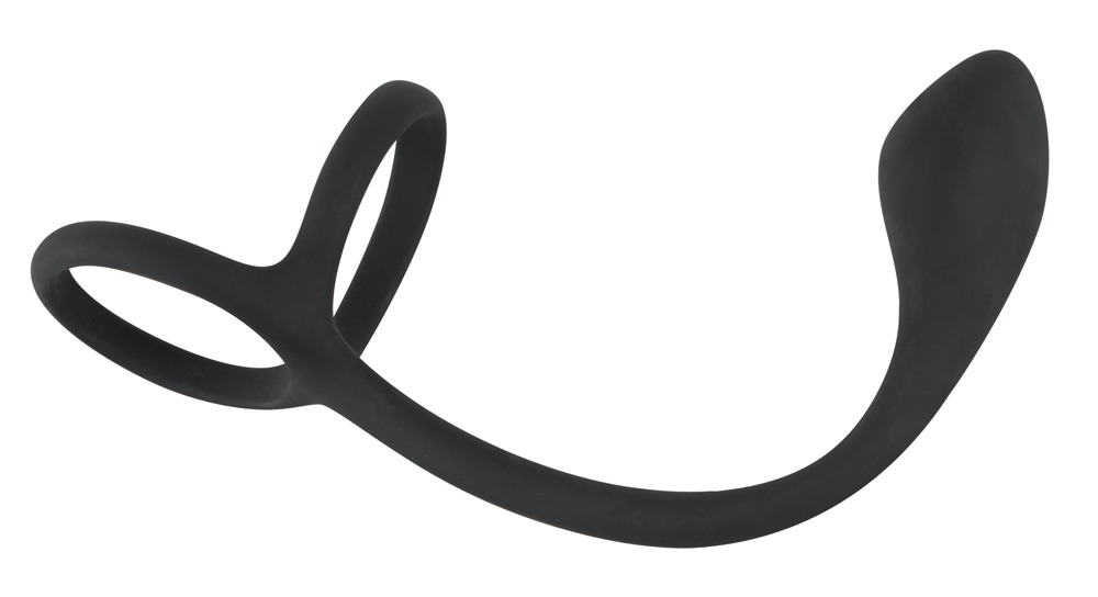 Penis- und Hodenring „Cock & ball ring with butt plug“ mit Analplug Sex-Spielzeuge online kaufen