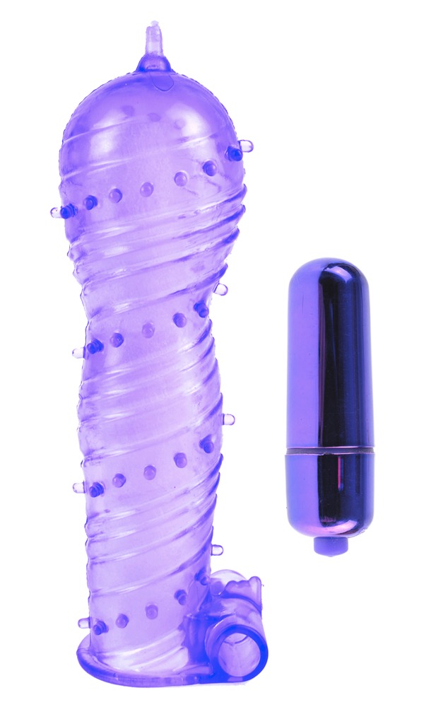 Penishülle „Textured Sleeve and Bullet“, mit Vibrobullet Sex-Spielzeuge online kaufen