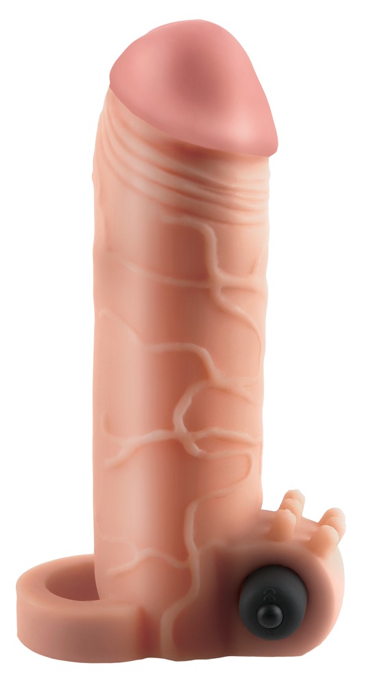 Penishülle „Vibrating Real Feel 1" Extension“, mit Vibration, 14 cm Sex-Spielzeuge online kaufen