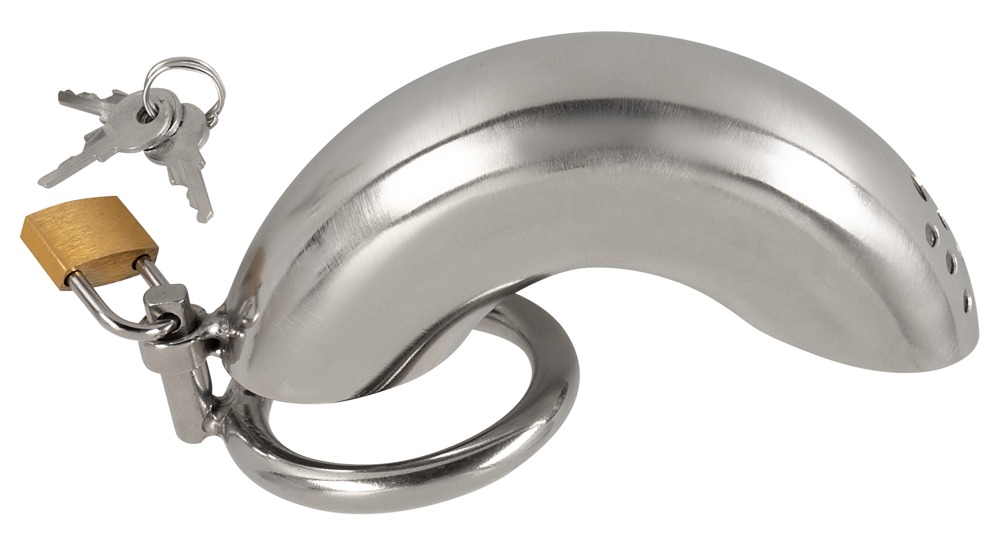 Peniskäfig „Chastity Cage Long“ aus Edelstahl, 193 g schwer Sex-Spielzeuge online kaufen