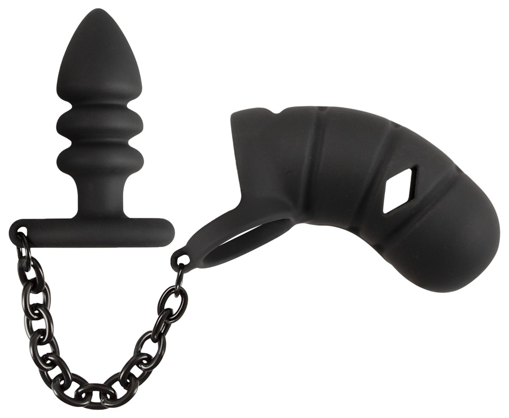 Peniskäfig „Cock cage with butt plug“ mit Analplug Sex-Spielzeuge online kaufen Peniskäfig „Cock cage with butt plug“ mit Analplug Sex-Spielzeuge online kaufen