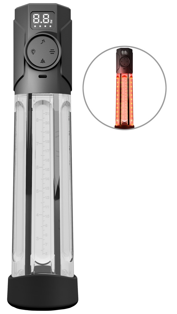 Penispumpe „Red Light Power“ mit Rotlicht-Tiefenwärme Sonstige Erotikartikel online kaufen
