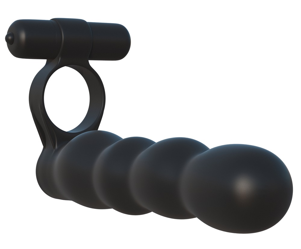 Penisring „Posable Partner Double Penetrator“, mit Vibration und Analdildo, 12,7 cm Sex-Spielzeuge online kaufen