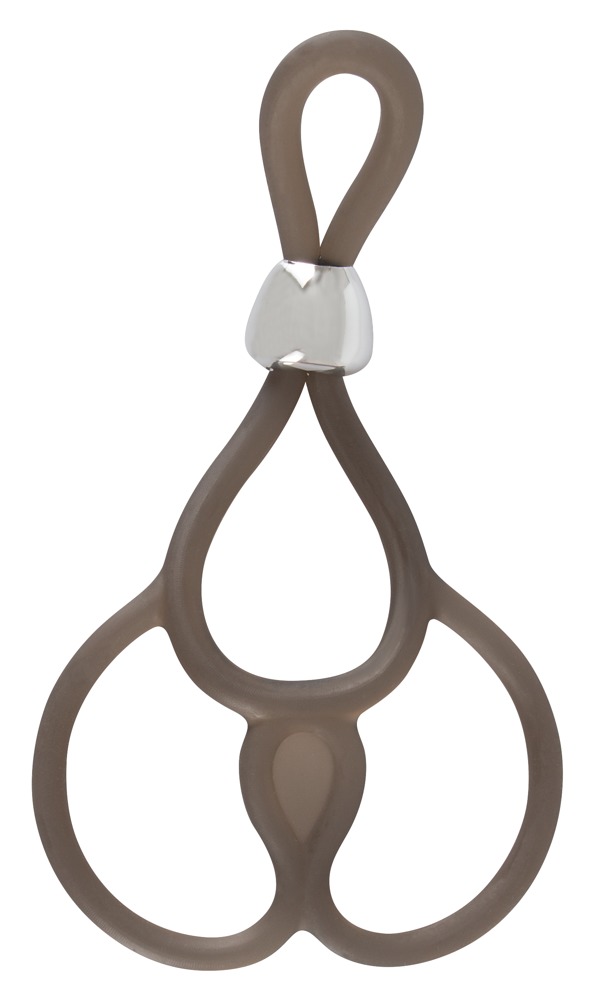 Penisring „Triple cock & ball loop“ mit 2 Hodenringen Sex-Spielzeuge online kaufen