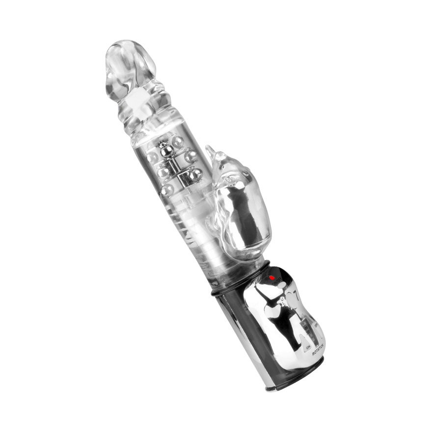 Perlenvibrator mit Klitorisreizer, 27cm Vibrator online kaufen