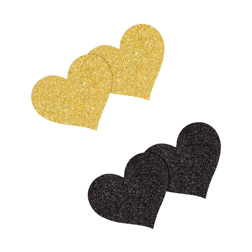 Pretty Pasties - Glitter Hearts, 2 Paar Dessous online kaufen Pretty Pasties - Glitter Hearts, 2 Paar Dessous online kaufen