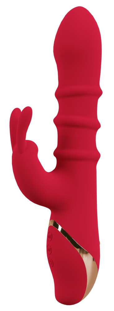 Rabbitvibrator mit 3 beweglichen Massageringen Vibrator online kaufen
