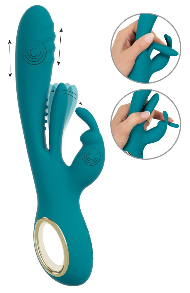 Rabbitvibrator mit Stoßfunktion und G-Punkt-Zunge Vibrator online kaufen