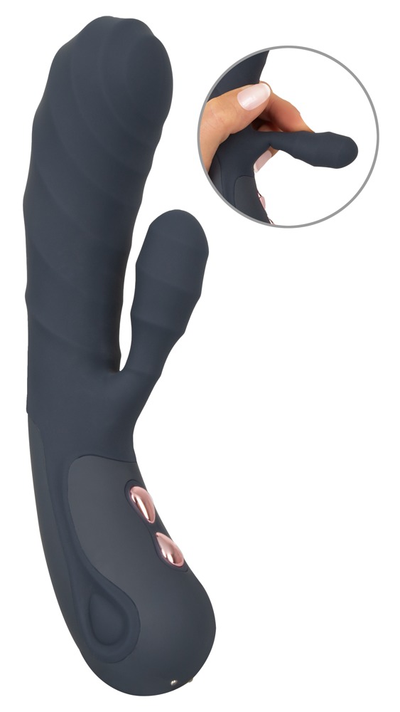 Rabbitvibrator „Oh!“ mit Stimulationsrillen Vibrator online kaufen Rabbitvibrator „Oh!“ mit Stimulationsrillen Vibrator online kaufen