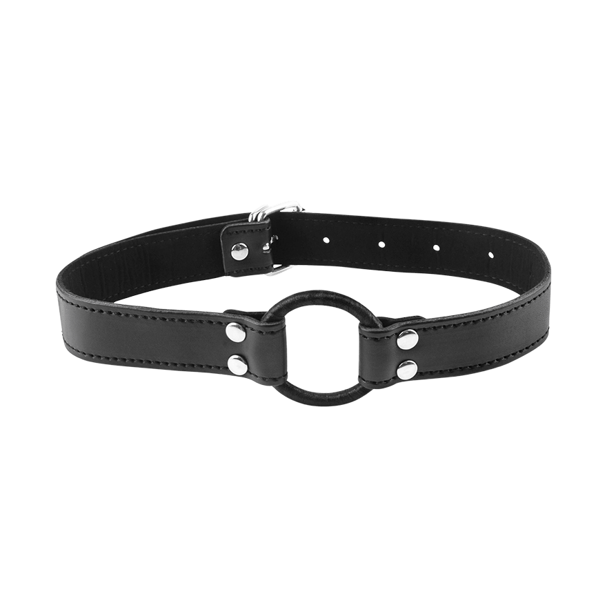 Ringknebel mit Kunstlederriemen BDSM online kaufen