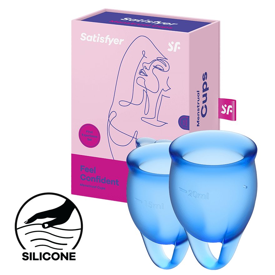 Satisfyer Feel Confident - Menstrual Cup Set, 15 & 20 ml Drogerie online kaufen