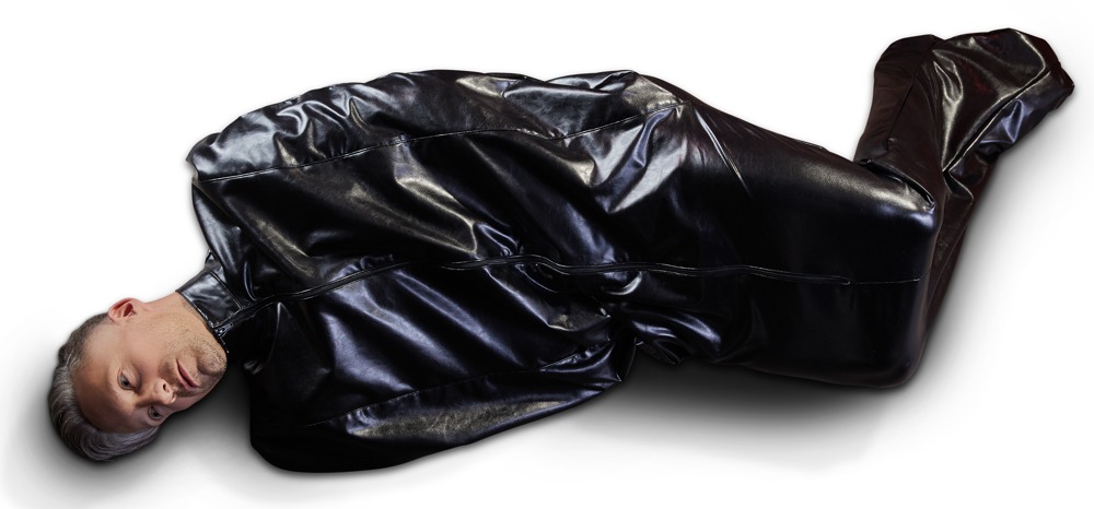 Schlafsack aus Lederimitat, ungefüttert mit verschlossenen Armöffnungen Fetisch online kaufen Schlafsack aus Lederimitat, ungefüttert mit verschlossenen Armöffnungen Fetisch online kaufen
