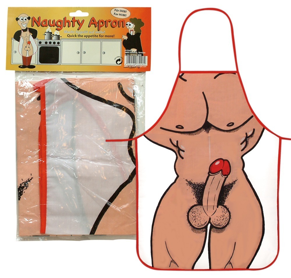 Schürze mit Comicprint eines nackten Mannes Sexspielzeug für Männer online kaufen