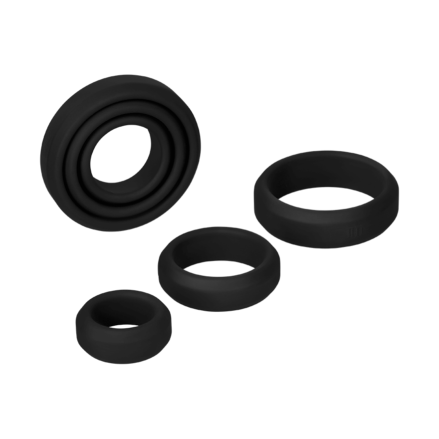 Set aus Silikon-Penisringen, 6 Teile, 3 - 6,5 cm Dessous online kaufen