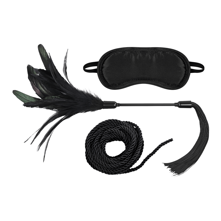 Sex & Mischief - Shadow Tie and Tickle Kit, 4 Teile Dessous online kaufen