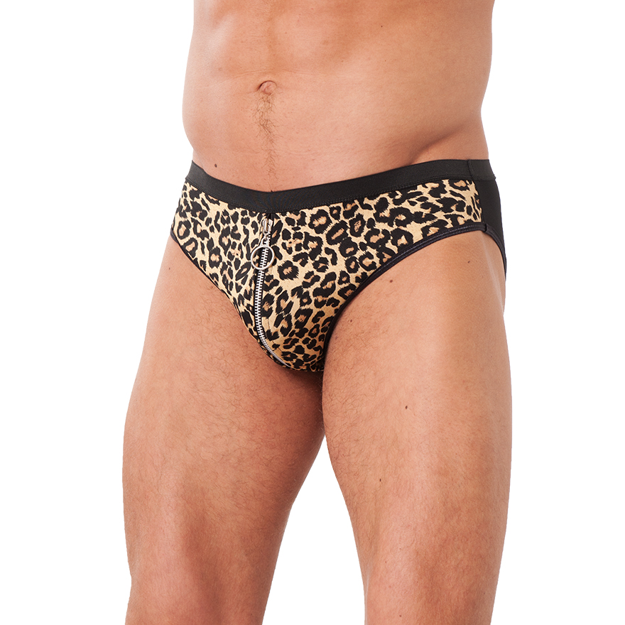 Sexy Leoparden-Slip mit Reißverschluss Dessous online kaufen Sexy Leoparden-Slip mit Reißverschluss Dessous online kaufen