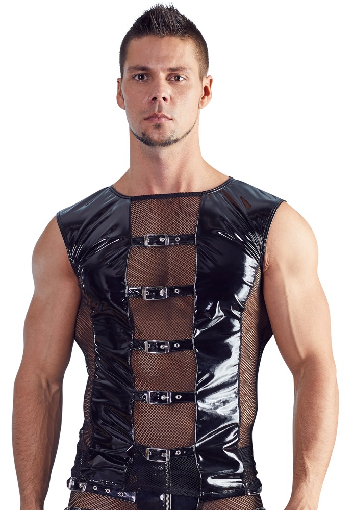 Shirt aus bi-elastischem Lack Dessous online kaufen