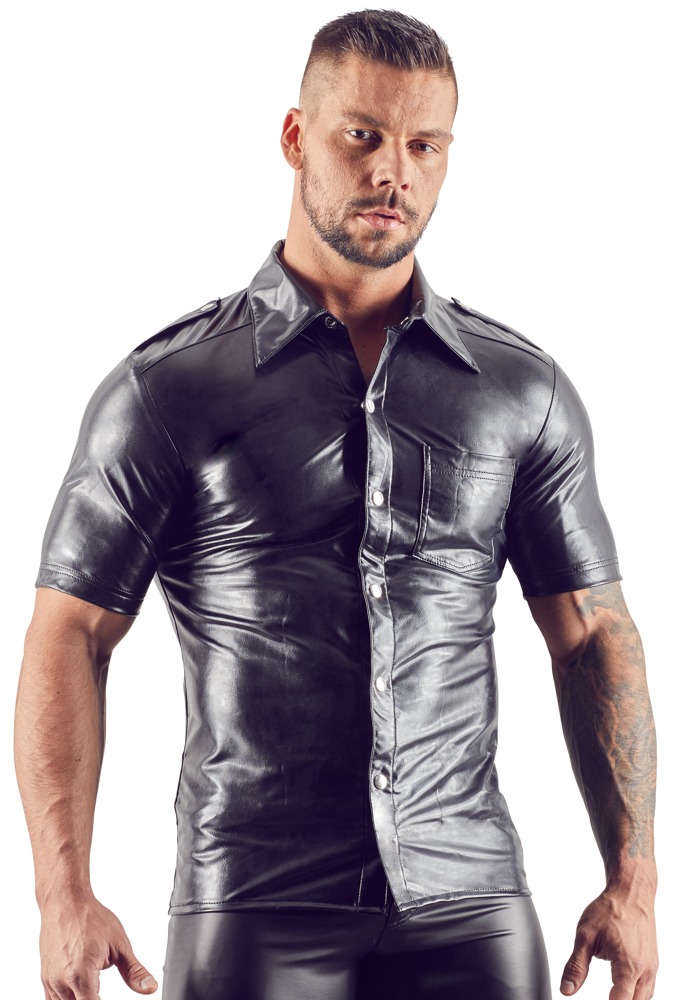 Shirt aus Lederimitat Dessous online kaufen