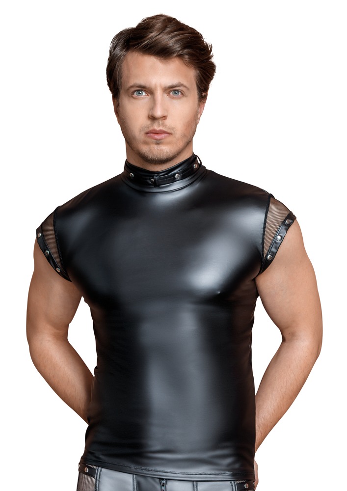 Shirt im Mattlook mit kurzen Netz-Ärmeln Dessous online kaufen