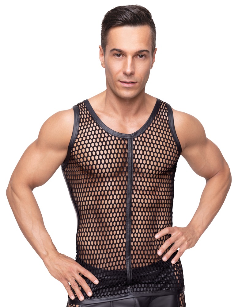 Shirt mit Grobnetz-Front und Rücken im Mattlook Dessous online kaufen Shirt mit Grobnetz-Front und Rücken im Mattlook Dessous online kaufen