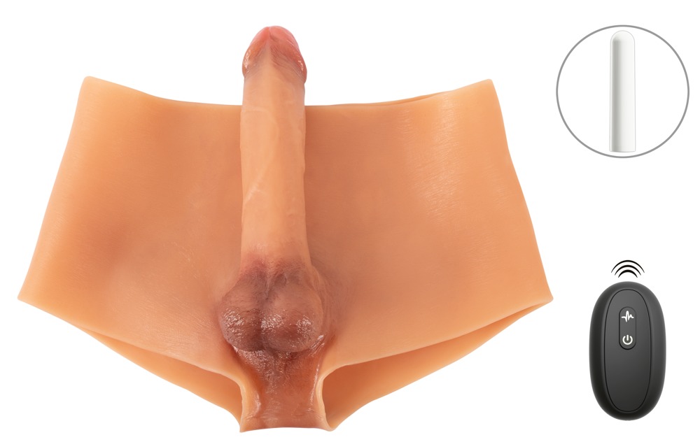 Silikon-Pants „Ultra Realistic Vibrating“ mit Vibro-Penis und Hoden Dessous online kaufen Silikon-Pants „Ultra Realistic Vibrating“ mit Vibro-Penis und Hoden Dessous online kaufen