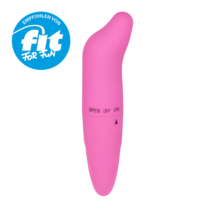 Soft Touch-Vibrator mit gebogener Spitze, 12,5cm Vibrator online kaufen