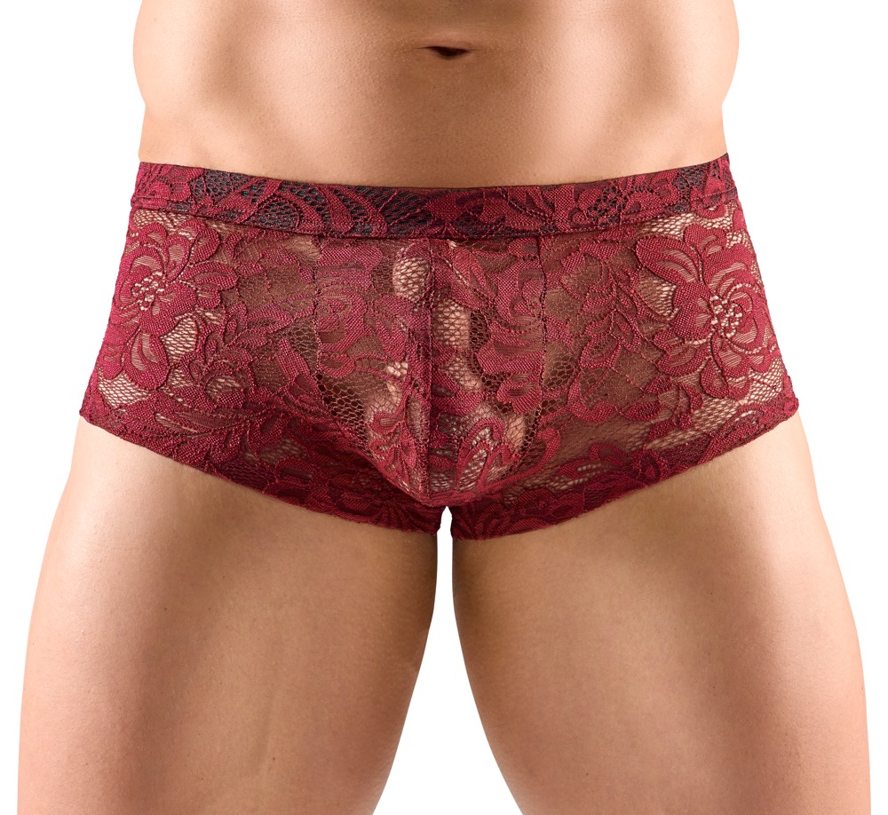 Spitzen-Pants in edlem Dunkelrot Dessous online kaufen