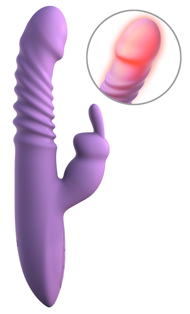 Stoßvibrator “her thrusting silicone rabbit”, mit Heizfunktion Vibrator online kaufen