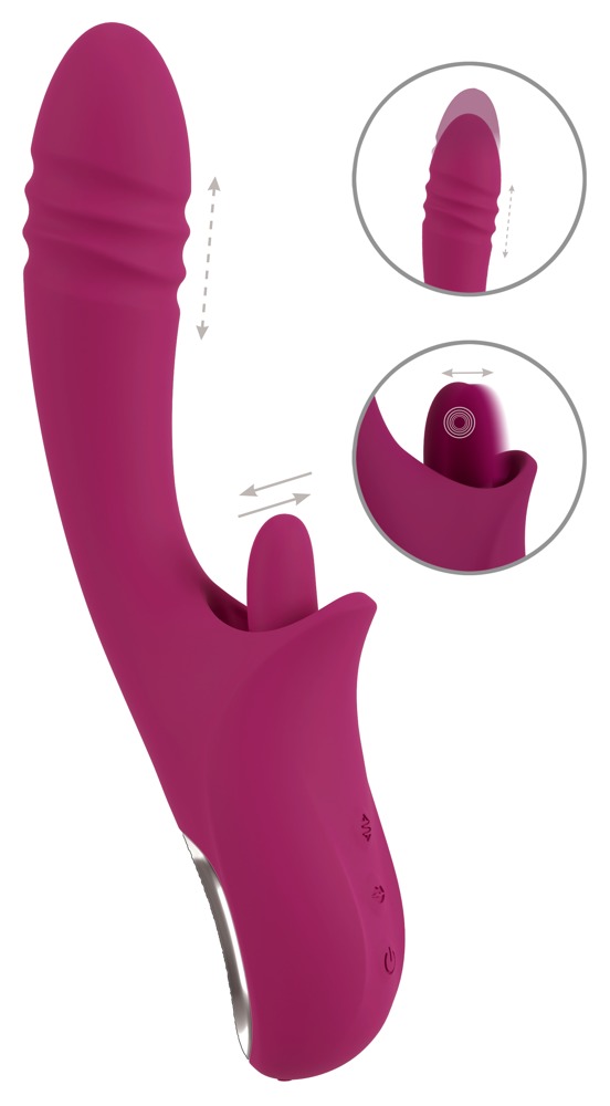 Stoßvibrator mit Vibro-Zunge für Klitoris Vibrator online kaufen