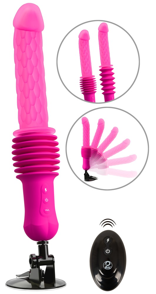 Stoßvibrator „RC Warming Fucking Machine“ mit abnehmbarem Saugfuß Vibrator online kaufen
