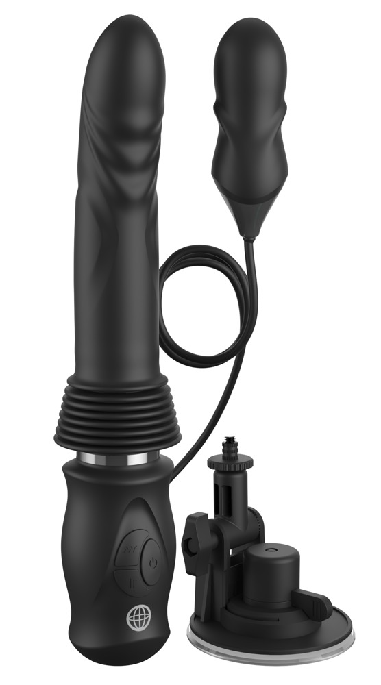 Stoßvibrator „Ultimate Silicone Thruster“ mit abnehmbarem Saugfuß Vibrator online kaufen