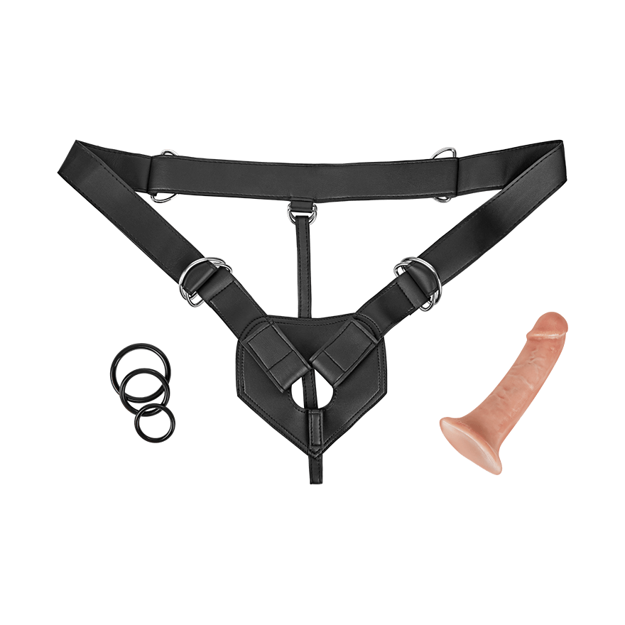 Strap-On Harness, 17 cm, 7 Teile Dessous online kaufen