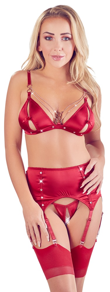 Straps-Set mit aufknöpfbaren Cups Dessous online kaufen