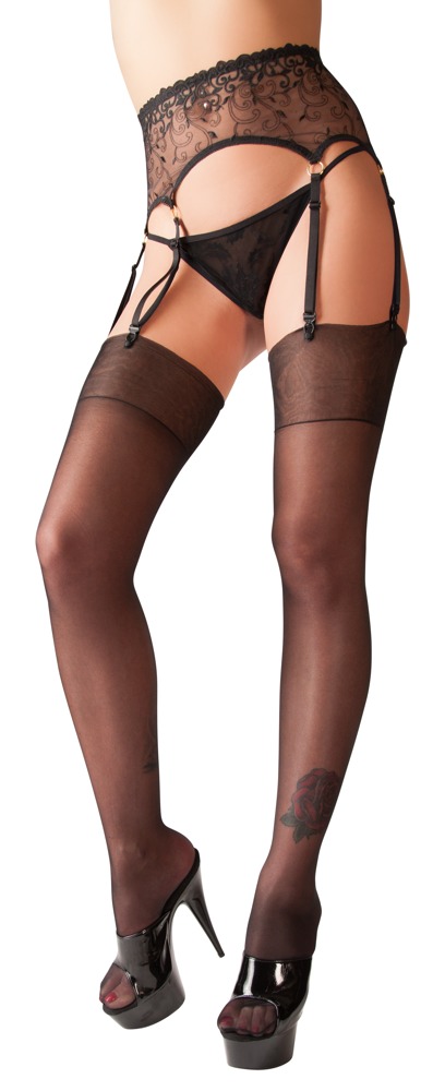 Straps-Strümpfe, seidig glänzend Dessous online kaufen