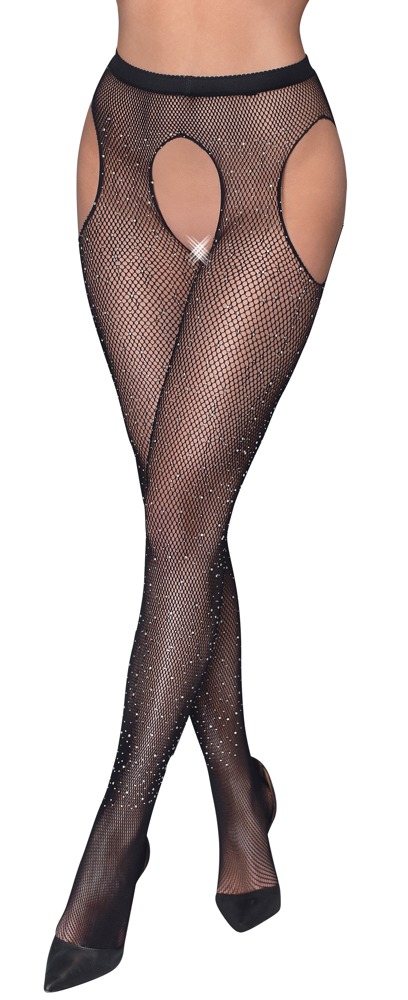 Straps-Strumpfhose aus hochelastischem Netz Dessous online kaufen