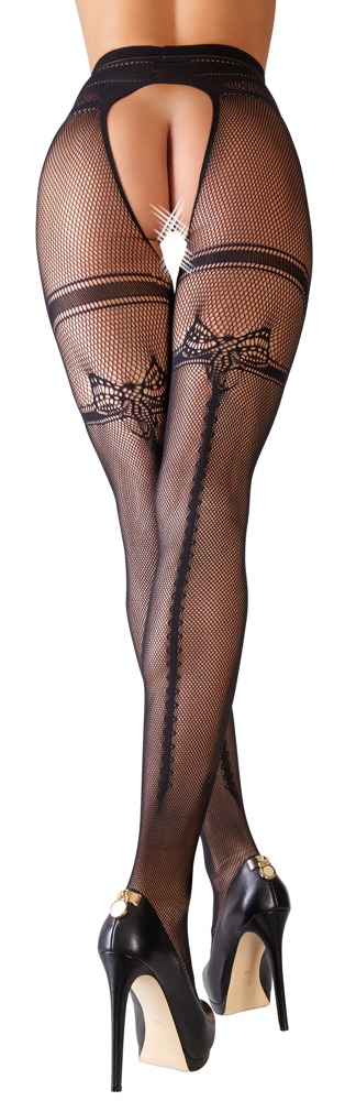 Straps-Strumpfhose aus Netzmaterial Dessous online kaufen