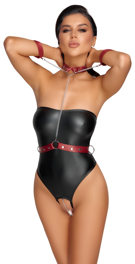 Stringbody ouvert im edlen Mattlook Dessous online kaufen