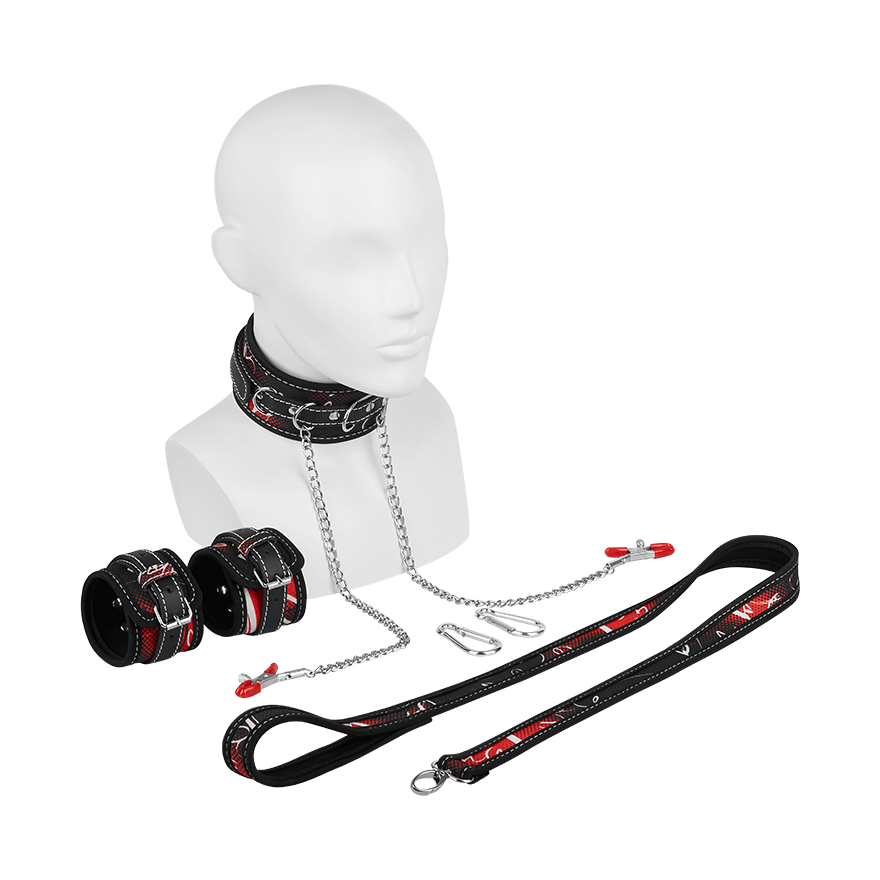 Sündiges Fessel-Set, 4Teile Dessous online kaufen