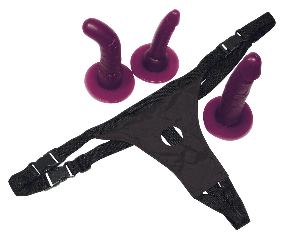Umschnalldildo-Set "Strap-On“ mit 3 Dildos zum Austauschen Sex-Spielzeuge online kaufen Umschnalldildo-Set "Strap-On“ mit 3 Dildos zum Austauschen Sex-Spielzeuge online kaufen