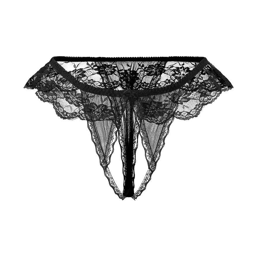 Verführerischer Ouvert-Slip mit Rüschen Dessous online kaufen