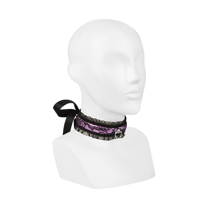 Verspieltes Halsband mit O-Ring BDSM online kaufen